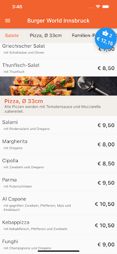 Burger World Innsbruck Screen 2