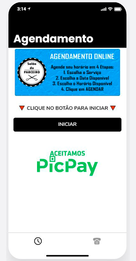 Android application Salão do Parceiro screenshort