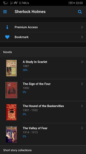Android application Sherlock Holmes - Complete screenshort