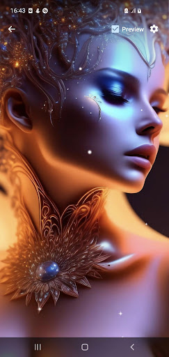 Android application Goddess Live Wallpaper screenshort