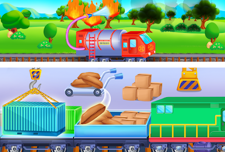 Train game for kids