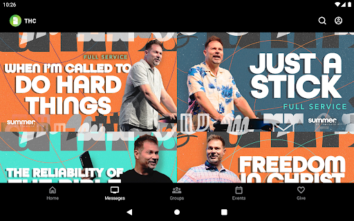 Screenshot of Thousand Hills Church