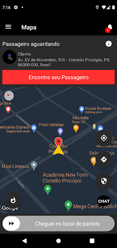 ViaCar Motorista Screen 2