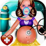 Pregnant Mom Emergency Doctor icon