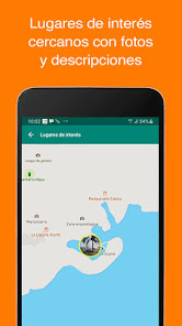 Captura de Pantalla 1 Mapa de Cancún offline + Guía android