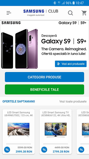 Android application Samsung Club screenshort