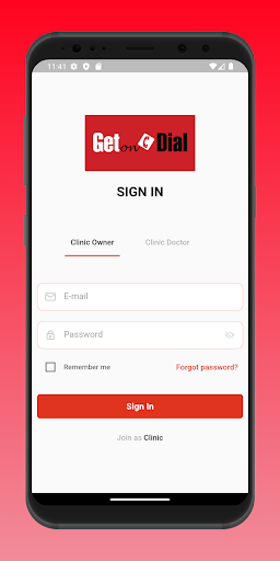 Android application Get On Dial Doctor screenshort