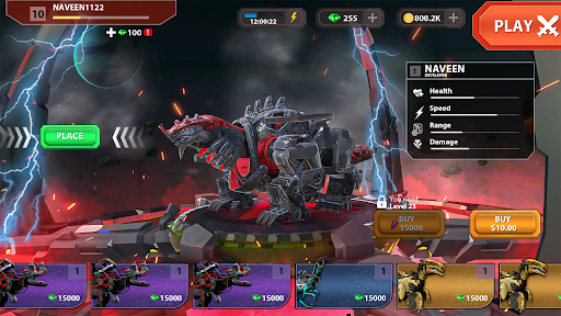 Android application Dino mech Robot wars: Macarena screenshort