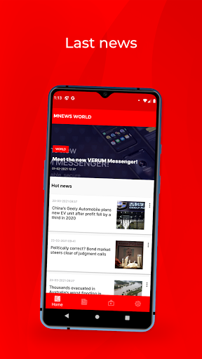 Android application M.News World – objective news screenshort