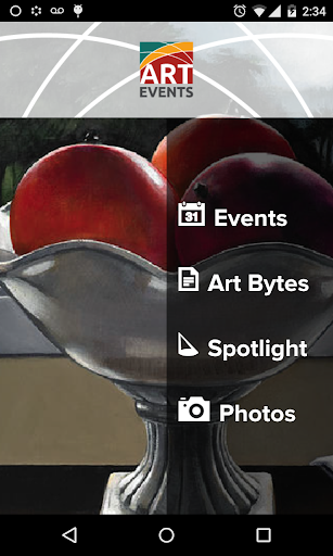 Android application Art Events Jamaica screenshort