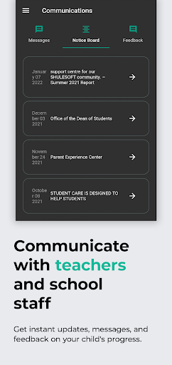 ShuleSoft Parent Experience Screen 2