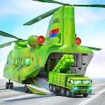 Cover Image of Download US Army Transporter Plane - Car Transporter Games  APK