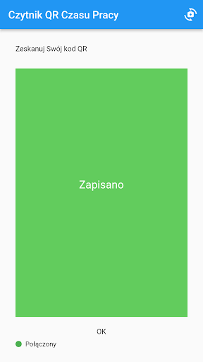 Czytnik QR Czasu Pracy Screen 2