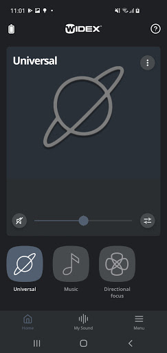 Android application WIDEX MAGNIFY screenshort