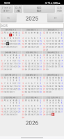 screenshot of Annual Holiday Calendars