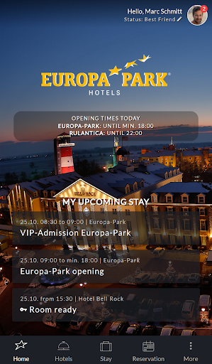 Android application Europa-Park Hotels screenshort