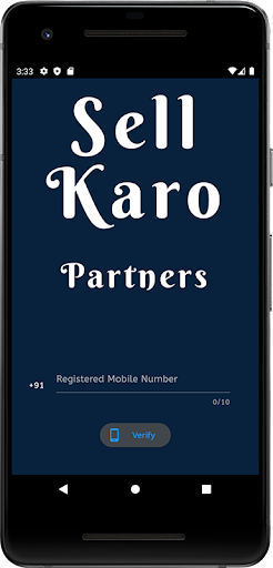 Android application Sell Karo Partners App screenshort