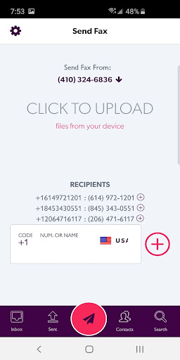 Android application FaxDeck Online Fax Service - $ screenshort