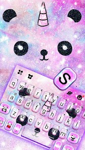 Galaxy Panda Unicorn Keyboard Theme APK DOWNLOAD 5