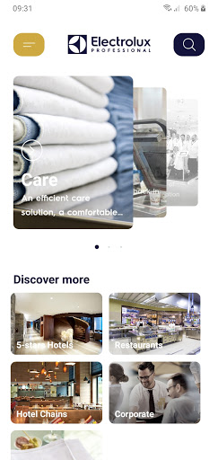 Electrolux Professional Sales Screen 2