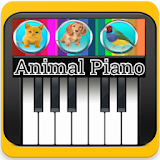 animal piano playing icon