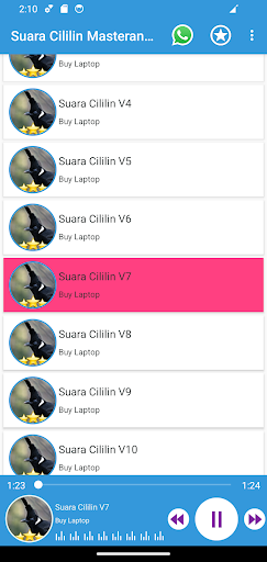 Suara Cililin Masteran Gacor Screen 2