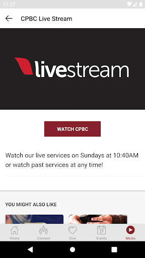 Android application CPBC Church screenshort