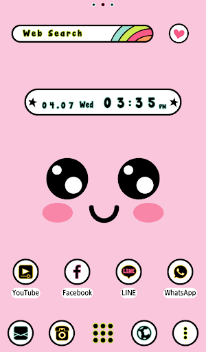 Android application Cute Expressions Theme +HOME screenshort