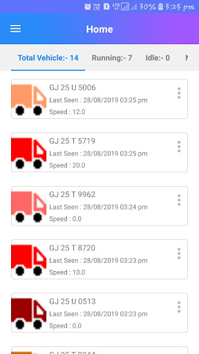Android application Location Tracker screenshort