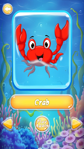 Sea Animal Learning Screen 3