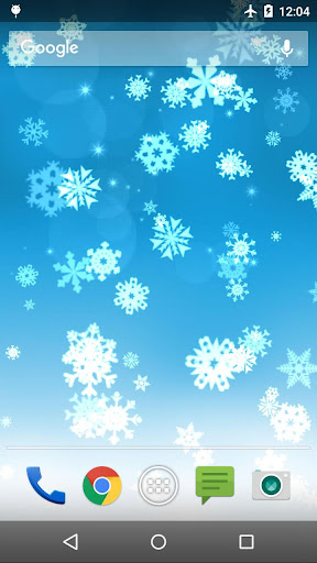 Android application Snowflake Live Wallpaper screenshort