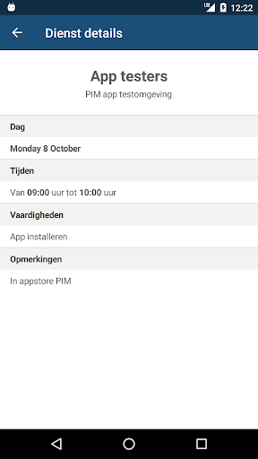 PIM Workforce Management Screen 3