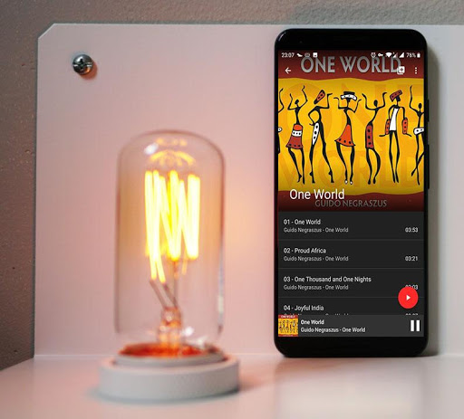Android application Fly Music screenshort