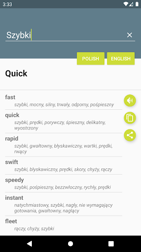 Słownik Polsko-Angielski Screen 2