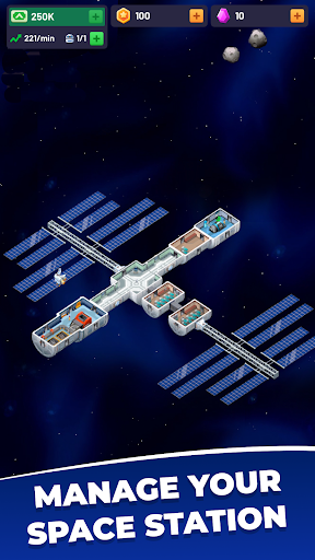 Android application Idle Space Station - Tycoon screenshort