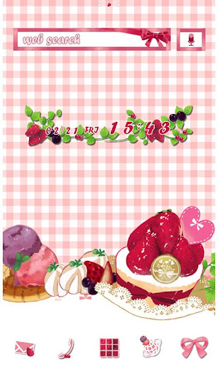 Android application Strawberry Picnic Theme +HOME screenshort