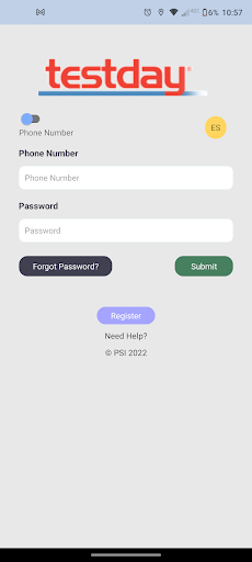 TestDay Check-in Screen 3