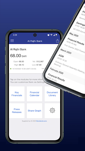 Android application AlRajhi Bank Investor Relation screenshort