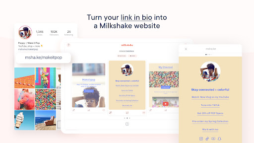 Screenshot of Milkshake — Website Builder