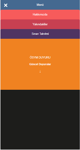 Android application Ösym Duyuru & Bildirim screenshort