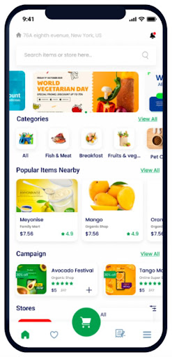 Z Mart: Delivery Partner Screen 2