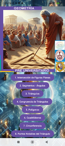 Android application Geometría Preuniversitario screenshort