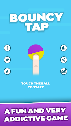 Android application Bouncy Tap - Click Tapventure! screenshort