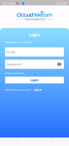 Android application Cloud Telecom screenshort
