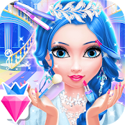 Snow Princess Salon Makeover Dress Up for Girls