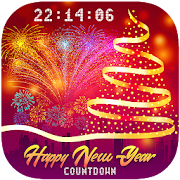 Happy New Year Clock 🌟 Countdown Wallpaper App  Icon