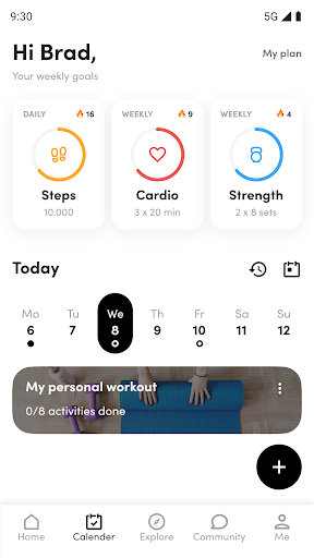 Android application Ichor Fitness App screenshort