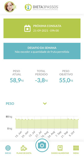 Android application DIETA3PASSOS® screenshort