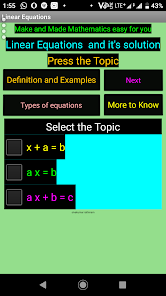 Linear equation solution with 1.1 APK + Mod (Free purchase) for Android