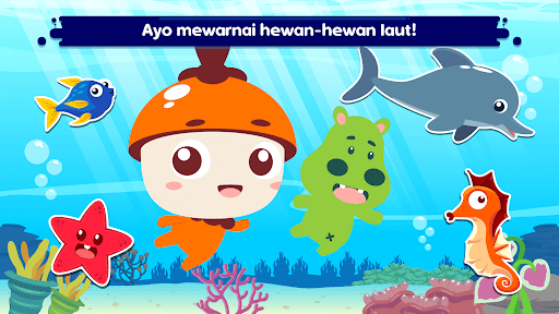 Marbel Mewarnai Hewan Laut Screen 2